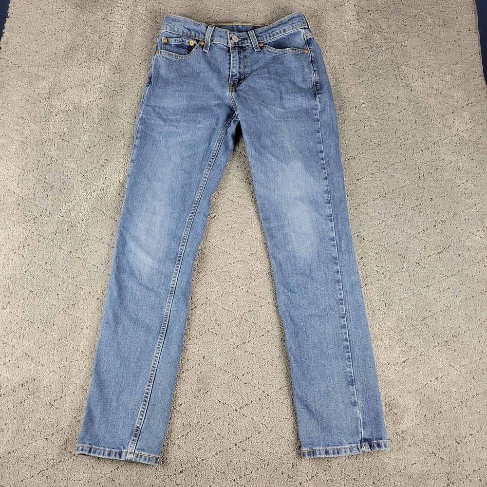 Levis 511 Jeans Mens 29x32 Blue Slim Straight Medium Wash Low Rise Stretch Denim